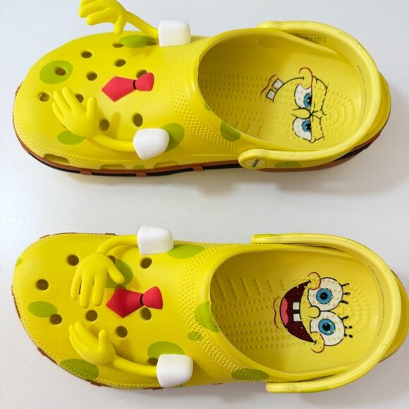 ? Crocs x SpongeBob SquarePants Classic Clogs {Men 10 / Women 12} Yellow EUC main image 9